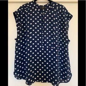 J Crew polka dot sleeveless top